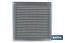 Ventilation grille with mosquito net | White aluminium | Available in various sizes - Cofan