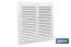 Ventilation grille with mosquito net | White aluminium | Available in various sizes - Cofan