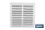 Ventilation grille with mosquito net | White aluminium | Available in various sizes - Cofan