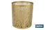 Diffuseur cylindrique pour aromathérapie | Capacité de 100 ml | Forme cylindrique avec des arbres en couleur dorée - Cofan
