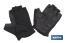 GUANTES CICLISTA NEGRO, PALMAS ACOLCHADAS - Cofan